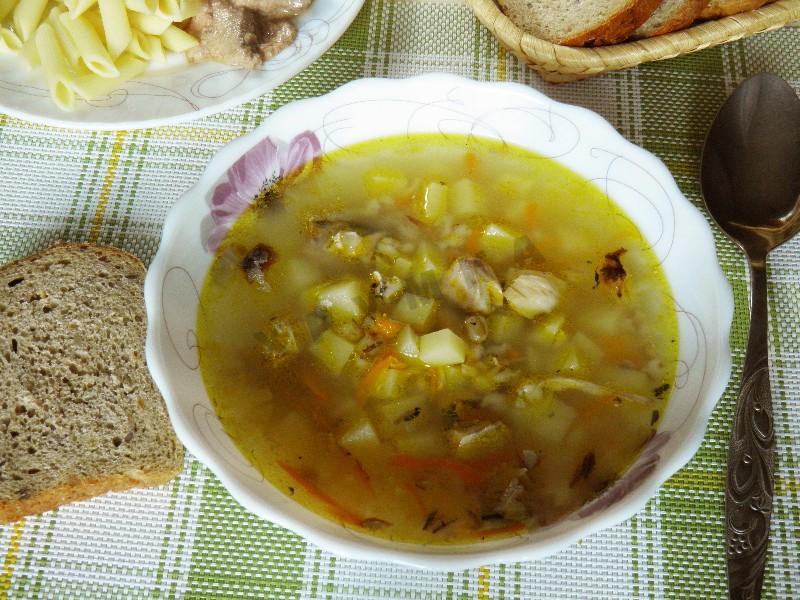 Суп из перловой крупы для питания при желтухе