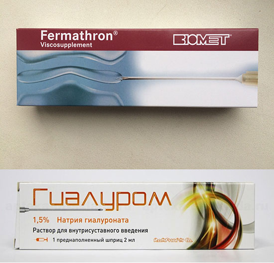 препараты гиалуроновой кислоты Ферматрон и Гиалурон
