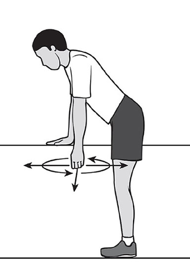 пример упражнения при тендините плечевого сустава