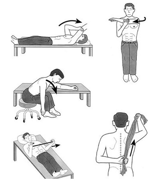 примеры упражнений при плечелопаточном периартрите