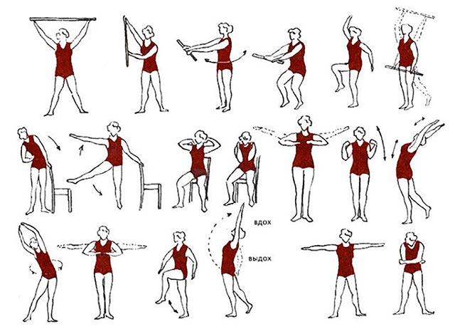 примеры упражнений ЛФК для плечевых суставов