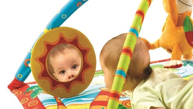 коврик для малыша с зеркалом