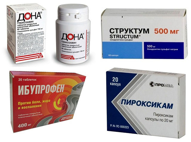 препараты Дона, Структум, Ибупрофен и Пироксикам